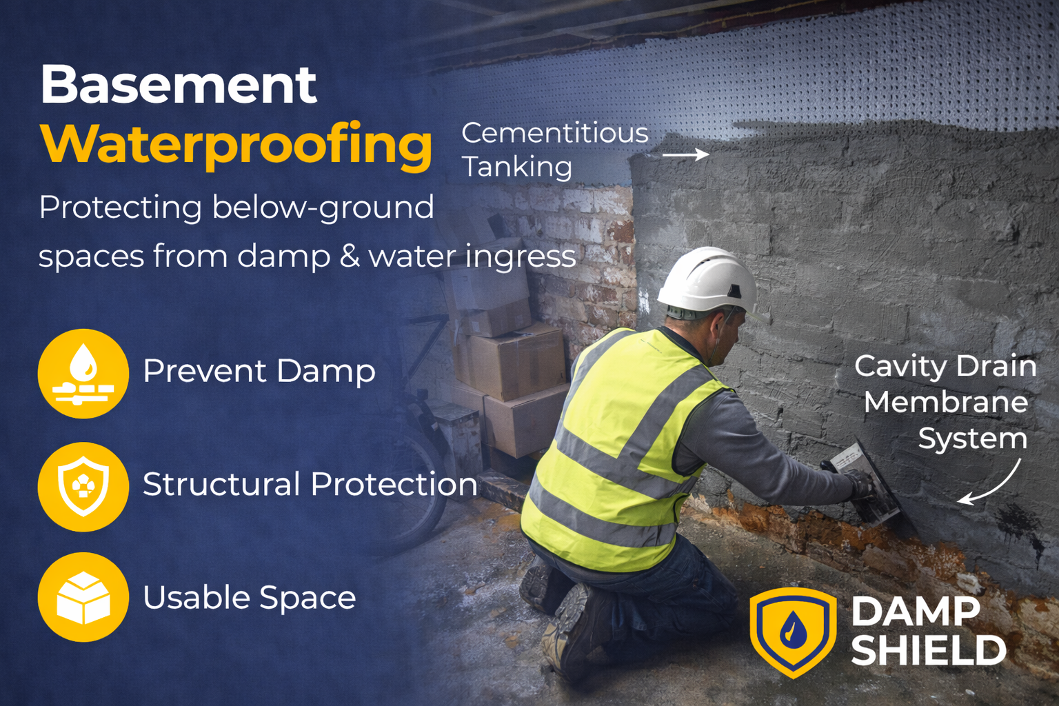 Basement waterproofing in greater manchester