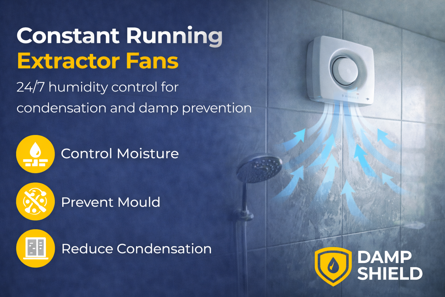 Constant running silent extractor in greater Manchester
